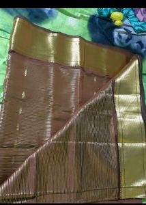 Coffee Brown Color Saree, Silk Pattu Saree