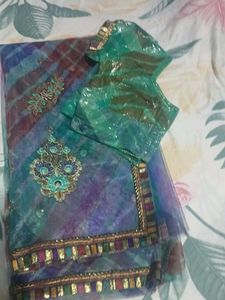 Combo Of 3 Embroidered Saree With Blouse