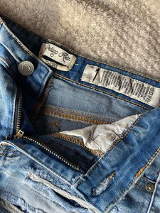 Distressed Denim Shorts