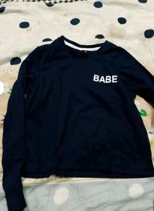 Black Babe Long Sleeve Tee