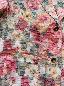 multicolored textured shirt