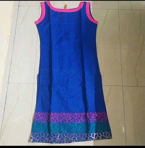 Blue &amp; Pink Sleeveless Top