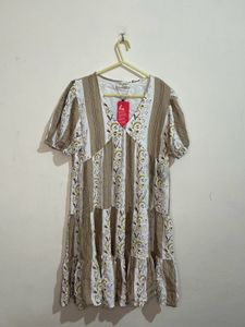 Floral Tiered Mini Dress