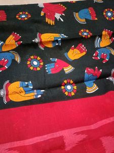 Printed Ethnic Fabric mulmul saree