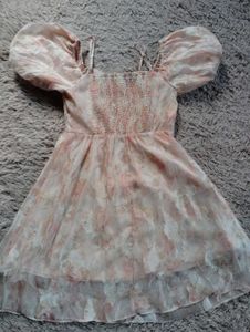 Puff Sleeve Mini Dress
