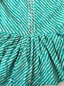 Striped Green Kurta