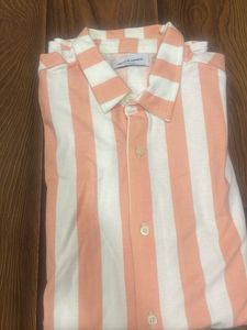 Jack & Jones Striped Shirt - Peach & White