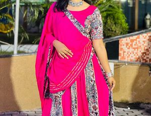 Pink Ethnic lehenga set