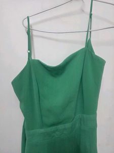 Green Spaghetti Strap Jumpsuit