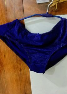 Blue Bra Panty Set