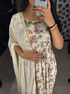 S4u Kurti Set With Pants And Duppata