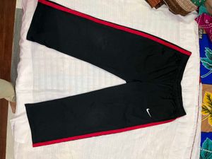 Nike Track Pants with Red Stripe