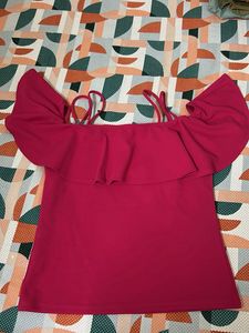 Magenta Crop Top
