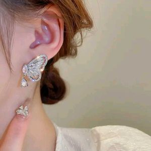 Diamond Butterfly Earrings