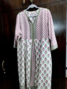 Floral Print Kurtz In Cotton