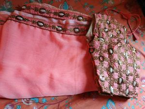 Saree With Ready To Wear Blouse