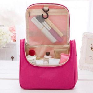 Pink Checkered Toiletry Bag