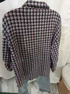 Woolen Overshirt Pink n black Check by Primark