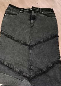 Denim  long Skirt
