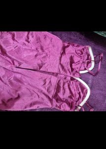 THRIFTED Pink SATIN DRESS