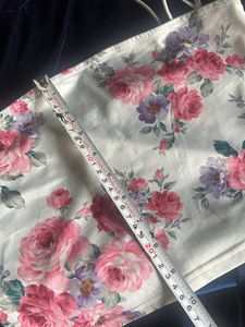 Shein Floral Print Bustier M Size