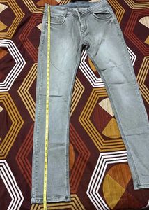Gray Denim Jeans