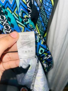 Strapless Patterned Mini Dress