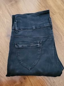 Black  Denim Like Pant