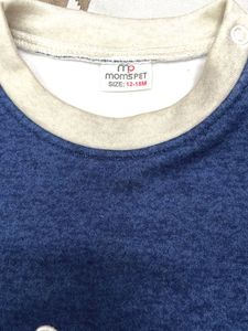 Cute Blue Bear Boat Baby/Toddler Sweatshirt