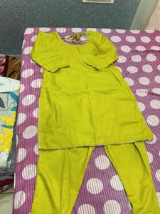 Elegant Olive Green Kurti