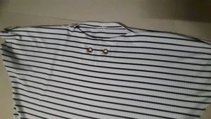 Black And White Lining Women Tshirt