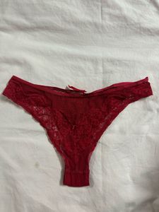 Red Lace Thong