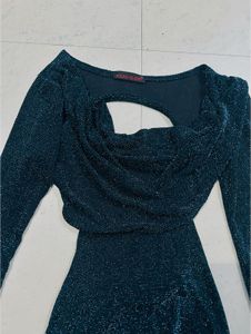 Open Back Glittery Dress