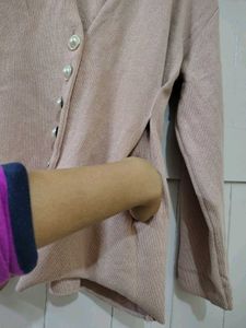 🔥Woolen blazer 😍 New Nude pink sweater overcoat