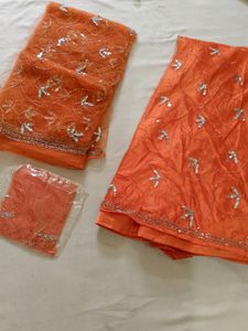 Unstitched Lahenga Choli And Dupatta