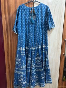 Women Printed Flared A-Line Kurta with Pant