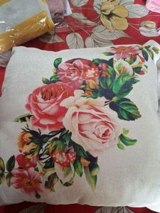 Floral Cushion With Cover