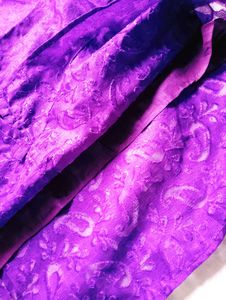 Elegant Purple Paisley Dress