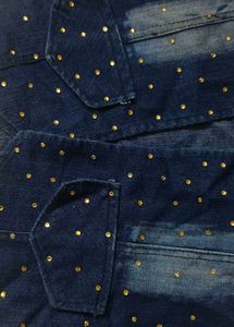 Denim Vest with Braided Straps