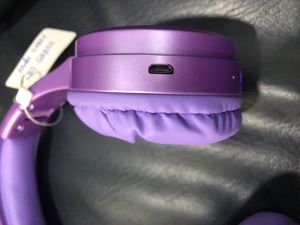 Cute Purple Bluetooth Headphones