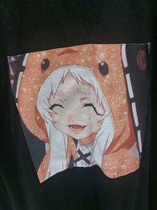oversized anime print t shirt