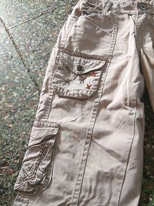 Embroidered Cargo Pants