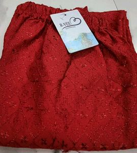 Red Embroidered Pants😍size Issue