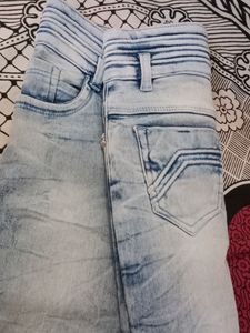 Blue Skinny Ripped Jeans