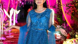 Sky Blue Colour Lehenga