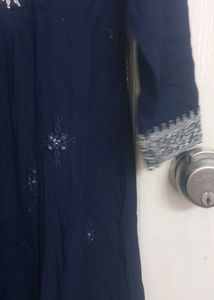Nevy Blue Sequence Kurti