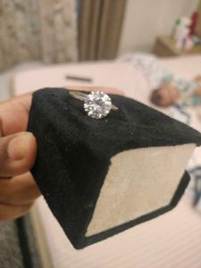 WOKE LUXURY 4carat mossianite silver ring