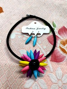 Choker and Earring Set
