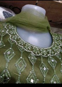 Green Crop Top