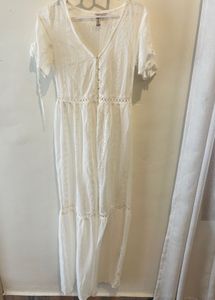 white beauty H&amp;M dress